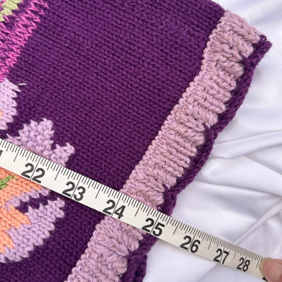 VTG Storybook Knits size M floral cardigan Grannycore sweater Cottagecore - Picture 5 of 5